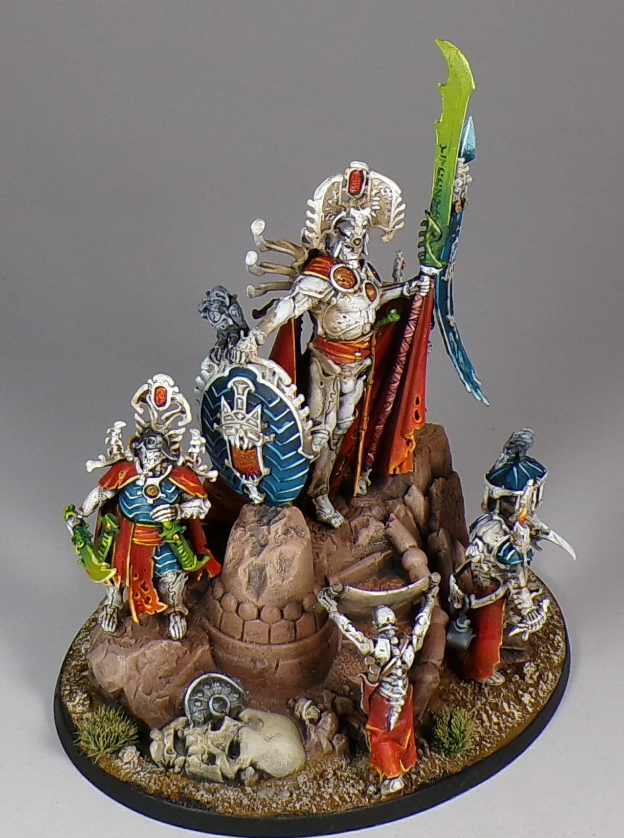 Warhammer Age of Sigmar - Ossiarch Bonereapers raised from the